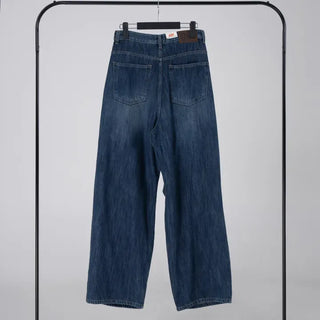 Moco Folded Double Section Wide Jeans