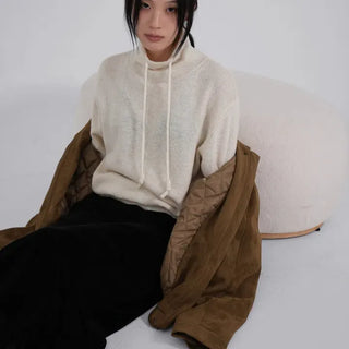 Dooku Wool Turtleneck Casual String Knit
