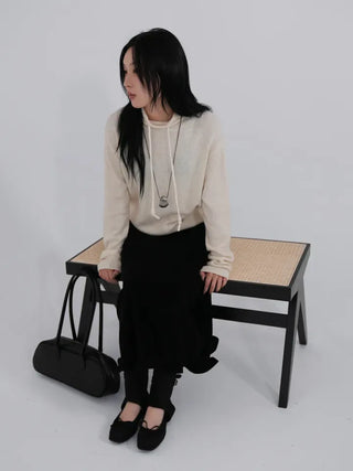 Dooku Wool Turtleneck Casual String Knit
