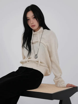 Dooku Wool Turtleneck Casual String Knit