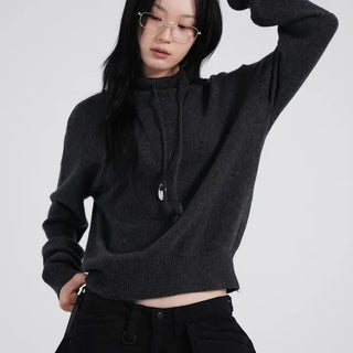 Dooku Wool Turtleneck Casual String Knit