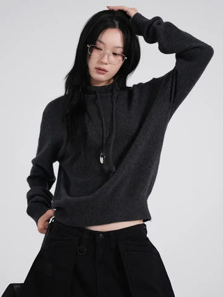 Dooku Wool Turtleneck Casual String Knit