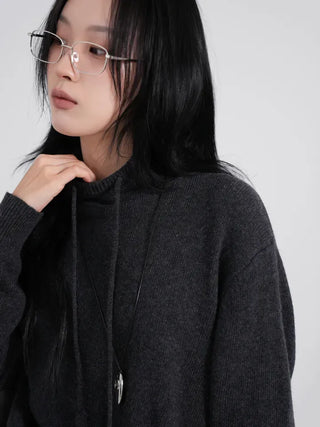 Dooku Wool Turtleneck Casual String Knit