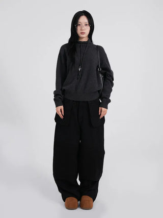 Dooku Wool Turtleneck Casual String Knit