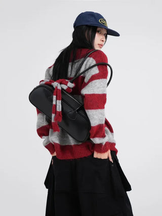 Laro V-Striped Loose Knit