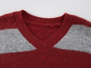 Laro V-Striped Loose Knit