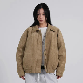 Ena Suede Blouson Jacket