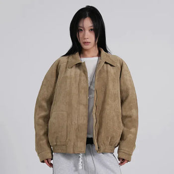 Ena Suede Blouson Jacket