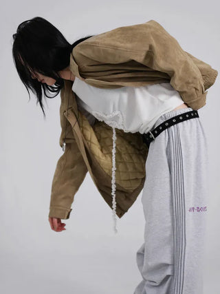 Ena Suede Blouson Jacket