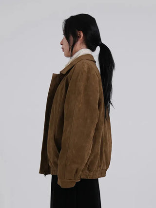 Ena Suede Blouson Jacket