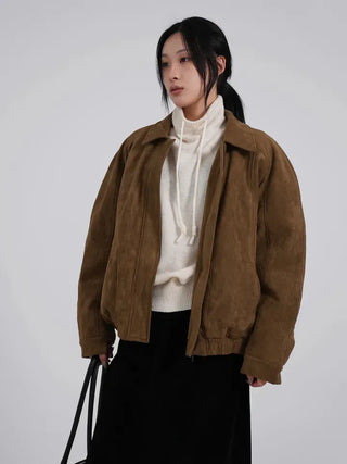 Ena Suede Blouson Jacket
