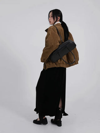 Ena Suede Blouson Jacket
