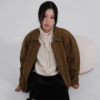 Ena Suede Blouson Jacket