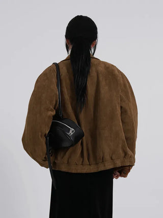 Ena Suede Blouson Jacket