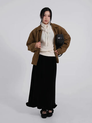 Ena Suede Blouson Jacket