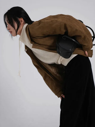Ena Suede Blouson Jacket