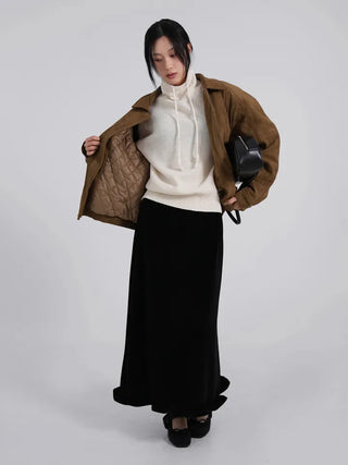 Ena Suede Blouson Jacket
