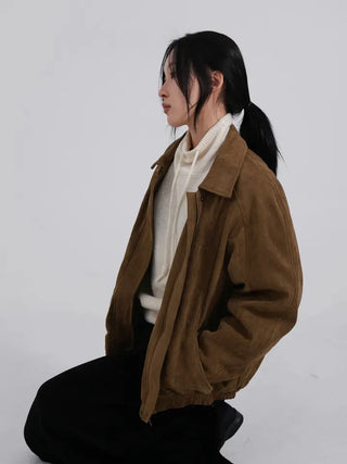 Ena Suede Blouson Jacket