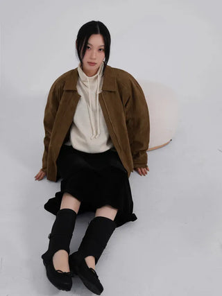 Ena Suede Blouson Jacket