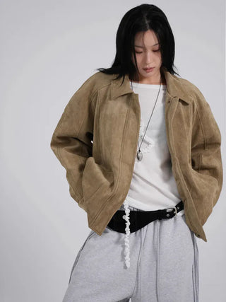 Ena Suede Blouson Jacket