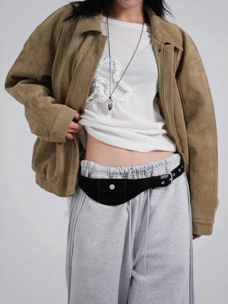 Ena Suede Blouson Jacket