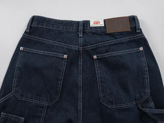 Thibault Deep Blue Stitch Carpenter Denim Pants