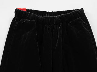 Luto Velvet Quilted Loose Fit Elastic Pants