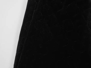 Luto Velvet Quilted Loose Fit Elastic Pants