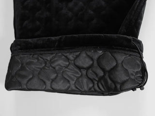 Luto Velvet Quilted Loose Fit Elastic Pants