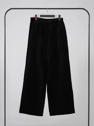 Luto Velvet Quilted Loose Fit Elastic Pants