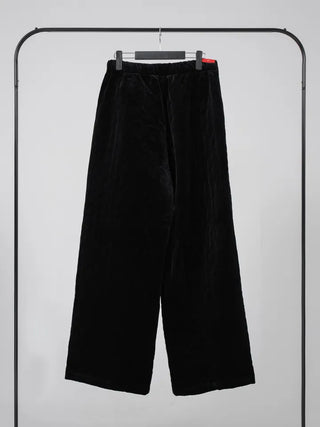 Luto Velvet Quilted Loose Fit Elastic Pants