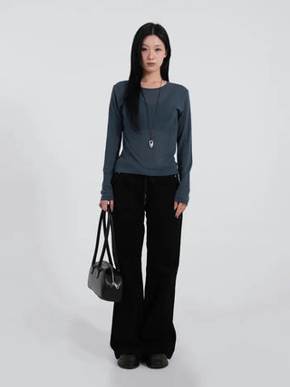 Somi Tencel Layered Long Sleeve T-shirt