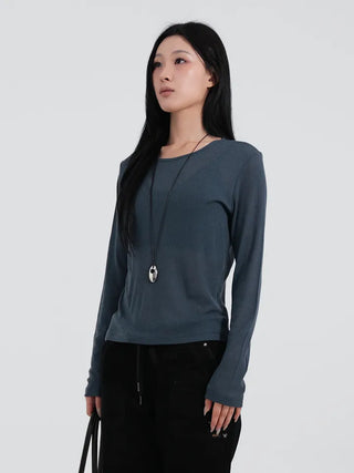 Somi Tencel Layered Long Sleeve T-shirt