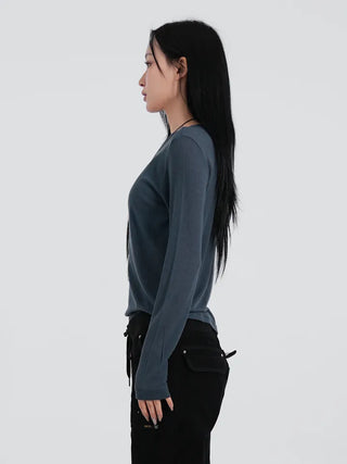 Somi Tencel Layered Long Sleeve T-shirt