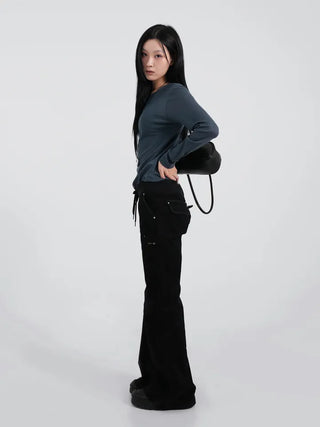 Somi Tencel Layered Long Sleeve T-shirt