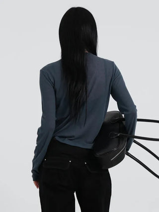 Somi Tencel Layered Long Sleeve T-shirt
