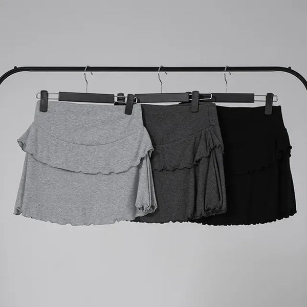 Lulu Frill Layered Mini Skirt