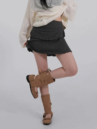 Lulu Frill Layered Mini Skirt