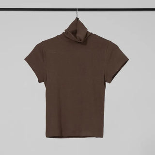 Reva Angora Turtleneck Short Sleeve T-shirt
