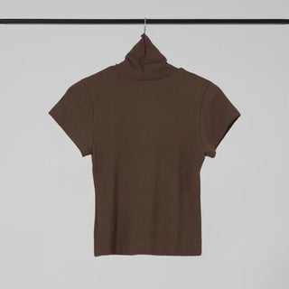 Reva Angora Turtleneck Short Sleeve T-shirt