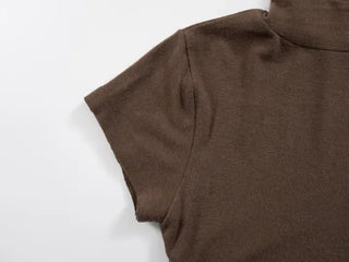 Reva Angora Turtleneck Short Sleeve T-shirt