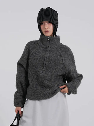 Iru Half-Zip Wool Knit