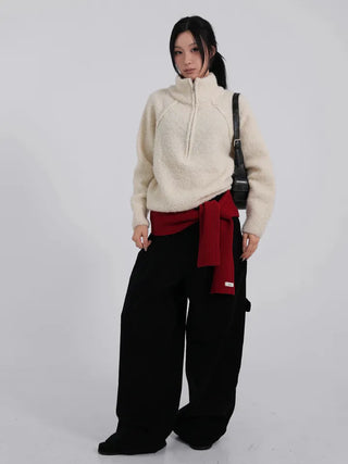 Iru Half-Zip Wool Knit