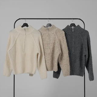 Iru Half-Zip Wool Knit