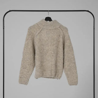 Iru Half-Zip Wool Knit