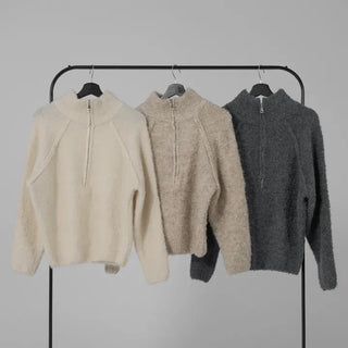 Iru Half-Zip Wool Knit