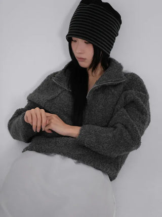 Iru Half-Zip Wool Knit