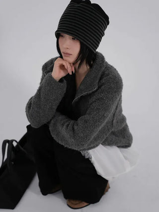 Iru Half-Zip Wool Knit