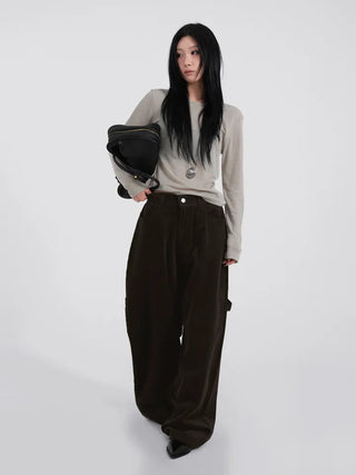 Lark Autumn Corduroy Carpenter Pants