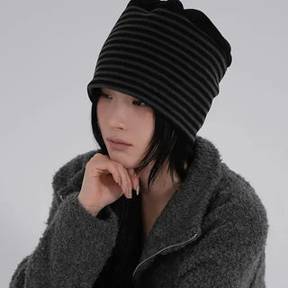 Nero Stripe Winter Beanie